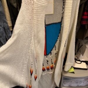 WildFox White label long beige sweater SMALL